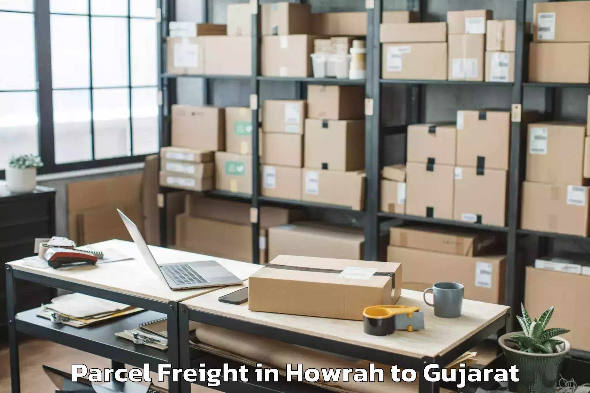 Comprehensive Howrah to Bhavnagar Airport Bhu Parcel Freight